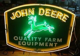 New John Deere Neon Sign 48"x37"