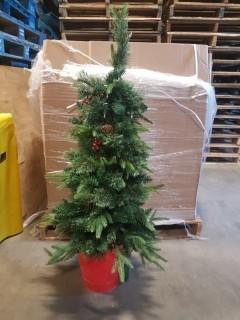 3ft PreLit Christmas Tree with Red Pot