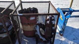 Lot Of Steel Drive Wheels c/w Steel Parts Cage