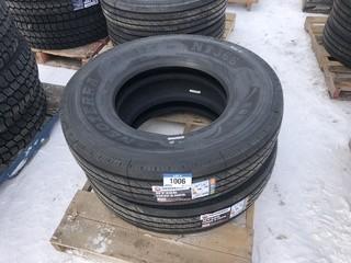 Lot of (2) NT366 11R22.5 Steering Tires