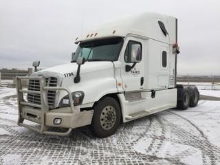2017 Freightliner Cascadia T/A Truck Tractor c/w Detroit DD15 550 HP, 13 Spd, A/C Air Ride Susp., 11R22.5 Tires.
S/N 1FUJGLDR0HLHP8007