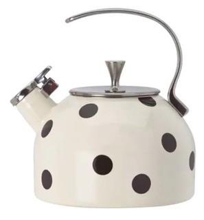 Kate Spade NY Whistling Scatter Dot Tea Kettl-As Is