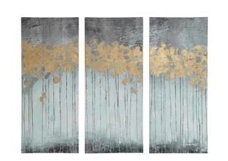 Evening Forest' 3 Piece Painting Print Set on Wrapped Canvas-35x15x15"