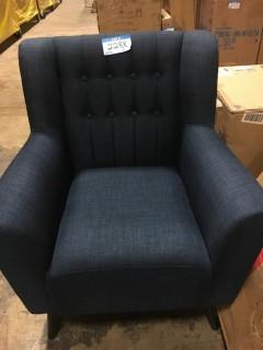 Nailhead Armchair -Navy