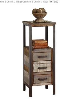 Trent Austin Design Long Ashton Free Standing 3 Drawer Accent Chest (TRNT5160_31647568)-Beige