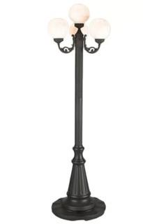 Patio Living Concepts European 4-Light 80 Post Light (PCN1017_2539024) Black