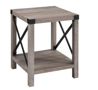 Gracie Oaks Maja Side Table-Grey Wash