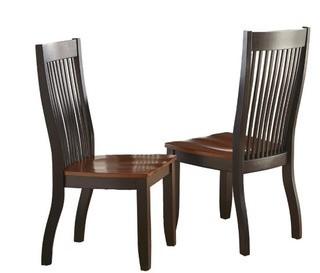 Lawton Brown and Black Side Chair (2-Pack)