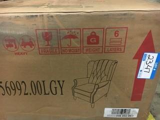 Armchair Light Grey-Nailhead 56992.00LGY