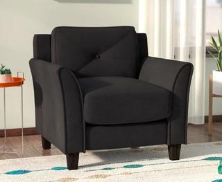 Zipcode Design Ibiza Armchair-Black