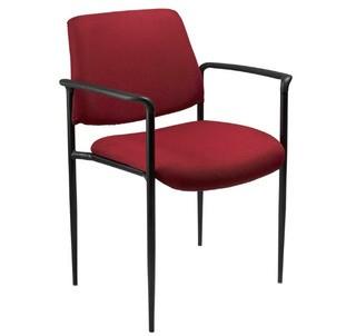 Symple Stuff Stackable Guest Chair (SYPL3226_22960045)  Burgundy