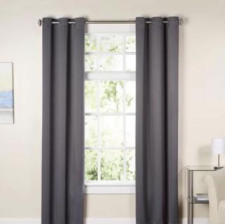  Wayfair Basics Solid Blackout Grommet Single Curtain Panel (WFBS1603_18673720_18673714)-Charcoal 40x95"- 2 Panels 