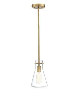 Breakwater Bay Enciso 1-Light Cone Pendant Natural Brass M70063NB-2PC