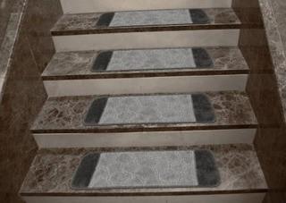 Andover Mills Carreras Gray Stairs Tread (ADML7970)-7 Pack-9x26"