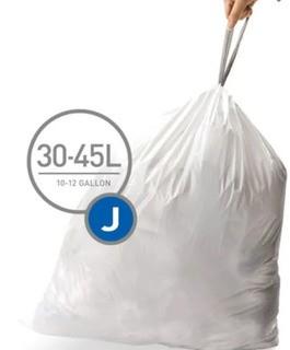 Simplehuman Custom Fit Liners x20-Fits 38L, 45L