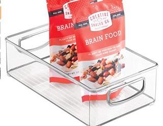 InterDesign Home Kitchen Organizer Bin for Pantry, Refrigerator, Freezer & Storage Cabinet 6x10"