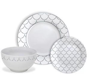 Highland Dunes Blackstone 12 Piece Dinnerware Set, Service for 4 (HLDS8750)
