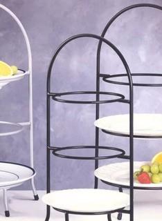 Laurel Foundry Modern Farmhouse Huntley 3 Tier Dessert Plate Rack (LFMF3122)-Plates Not Included