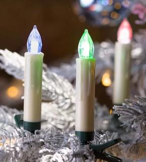 Plow & Hearth Clip-On Christmas Tree Candle Light (OCGB1358) Set Of 10