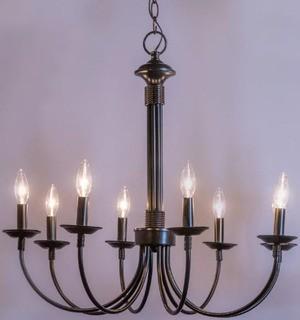 Shaylee 8-Light Chandelier-Black