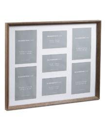 GlucksteinHome Wood Photo Collage Wall Frame-Missing Glass-As Is