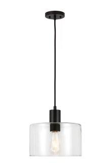 Gracie Oaks Ivor 1-Light Cylinder Pendant (GAOK1002_32246792)-Blackened Bronze 