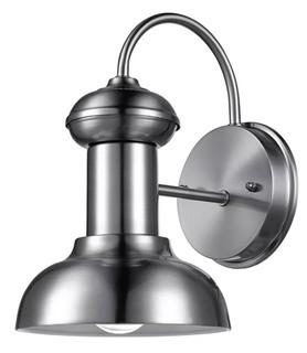 Beachcrest Home Crandallwood Indoor/Outdoor Barn Light (BCMH1446_24057386)Brushed Nickel