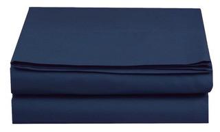 The Twillery Co. Driden 1500 Thread Count Flat Sheet (CHMB1695_24059679_24059690)-King-Navy Blue