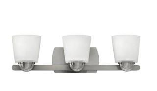 Hinkley 55213BN Kylie 3 Light 23 inch Brushed Nickel Bath Vanity Wall Light, Etched Opal Glass