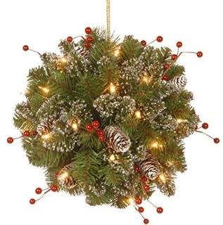 Three Posts Spruce Kissing Ball with 35 Battery Operated LED Lights (THPS3111)