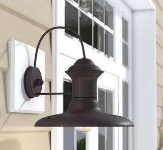 Beachcrest Home Sayers Outdoor Barn Light (BCHH3923_21046659_21046662)-Empire Bronze