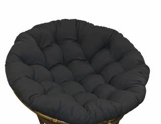 World Menagerie Papasan Lounge Chair Cushion (WRMG2727_23979554_23979567)-Black