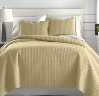 Laurel Foundry Modern Farmhouse Eldon Reversible Quilt Set (LFMF4294_29587843_29587853)King,Gold