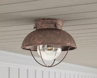 Beachcrest Home Corbel 1-Light LED Outdoor Flush Mount (BCHH7991_23569148)