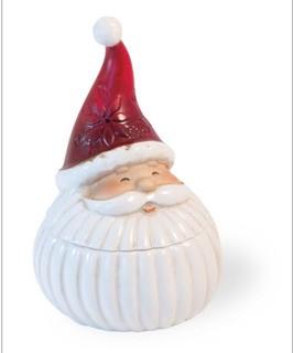 Jolly Santa Candy Jar 4x6"