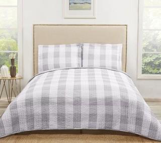 Laurel Foundry Modern Farmhouse Cathryn Reversible Quilt Set (LFMF3783_27115440_27115443)-Queen