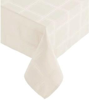 Distinctly Home Spill Proof Table Cloth 70x144"-Ivory-As Is!