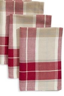Home Studio Nantucket Plaid Napkins-3PC 18x15"
