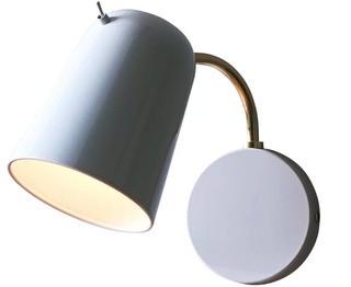 Dobi 1-Light Armed Sconce Brass/White