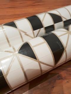 Graham & Brown Linear 33' x 20.5 Wallpaper Roll (GAB2383_22346108) 2 Rolls- Black/Gold/White