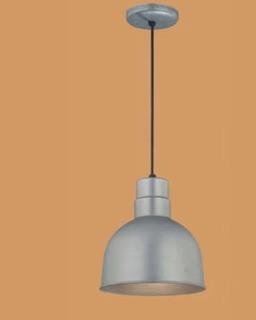 Theta 1-Light Kitchen Pendant-Galvanized