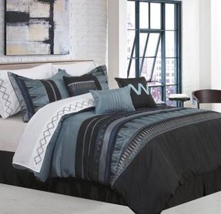 Ivy Bronx Alberts Geometric 7 Piece Comforter Set (IVYB2080_21741922) Queen