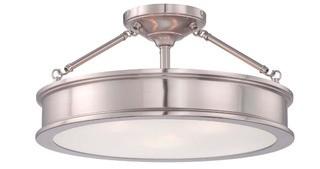 3 Light Semi Flush Mount (4177-84)?by?Minka-Lavery-Brushed Nickel
