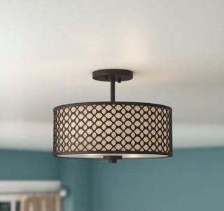 Willa Arlo Interiors Coolidge 2-Light Semi Flush Mount (WRLO7414_22804560) Oil Rubbed Bronze