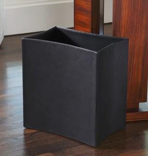 Global Views Folded Waste Basket (GXV3345_19139582) Black