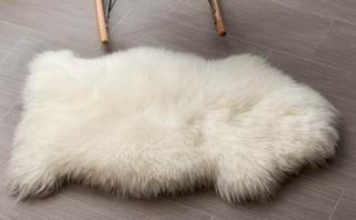 Union Rustic Machin Handmade Shag Sheepskin Ivory Area Rug (UNRS4665) 2x3'
