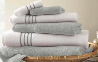 Three Posts Lapeer 6 Piece 100% Cotton Towel Set (THRE2830_15628676) Silver