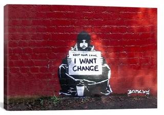 Keep Your Coins I Want Change' Graphic Art Print on Wrapped Canvas 18x12"