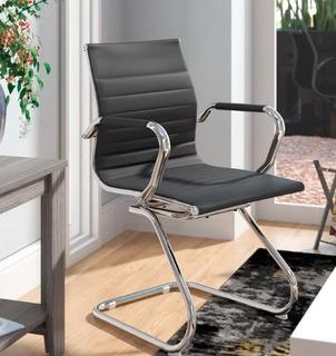 Ferranti Guest Chair Black/Chrome 