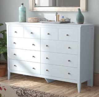 Lignite 8 Drawer Double Dresser (LRFY4323_19841611) White